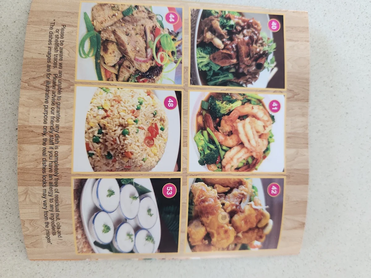 Menu, Pure Thai Restaurant Northmead