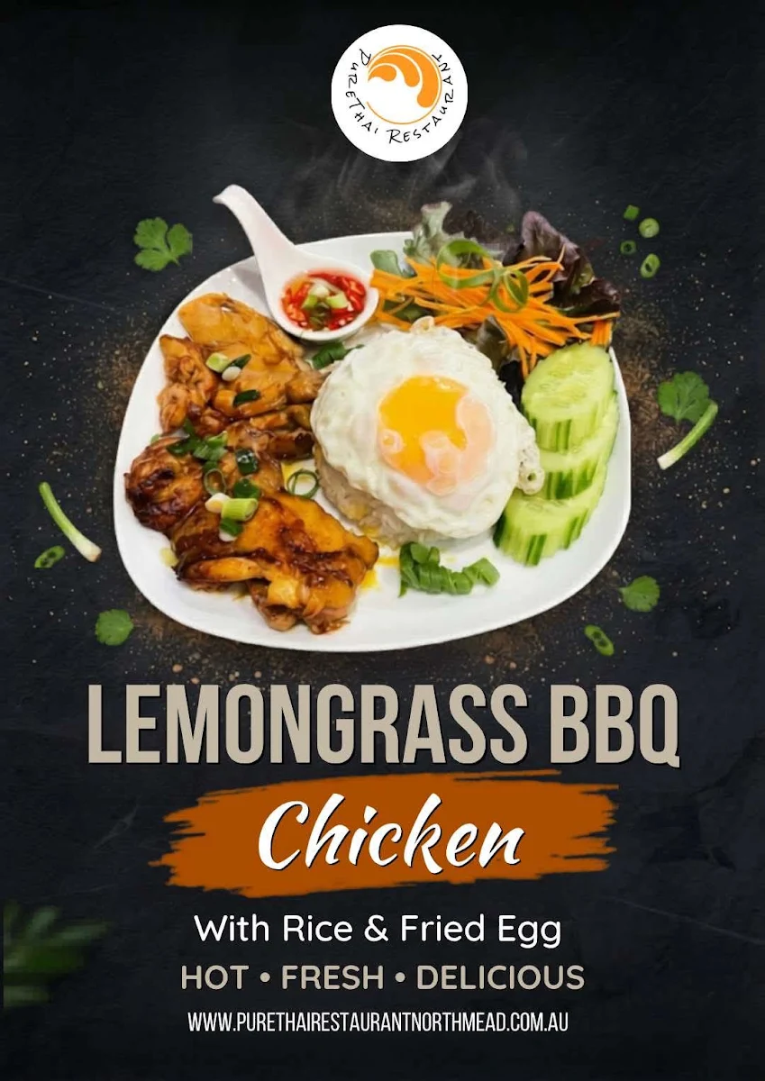 Menu, Pure Thai Restaurant Northmead