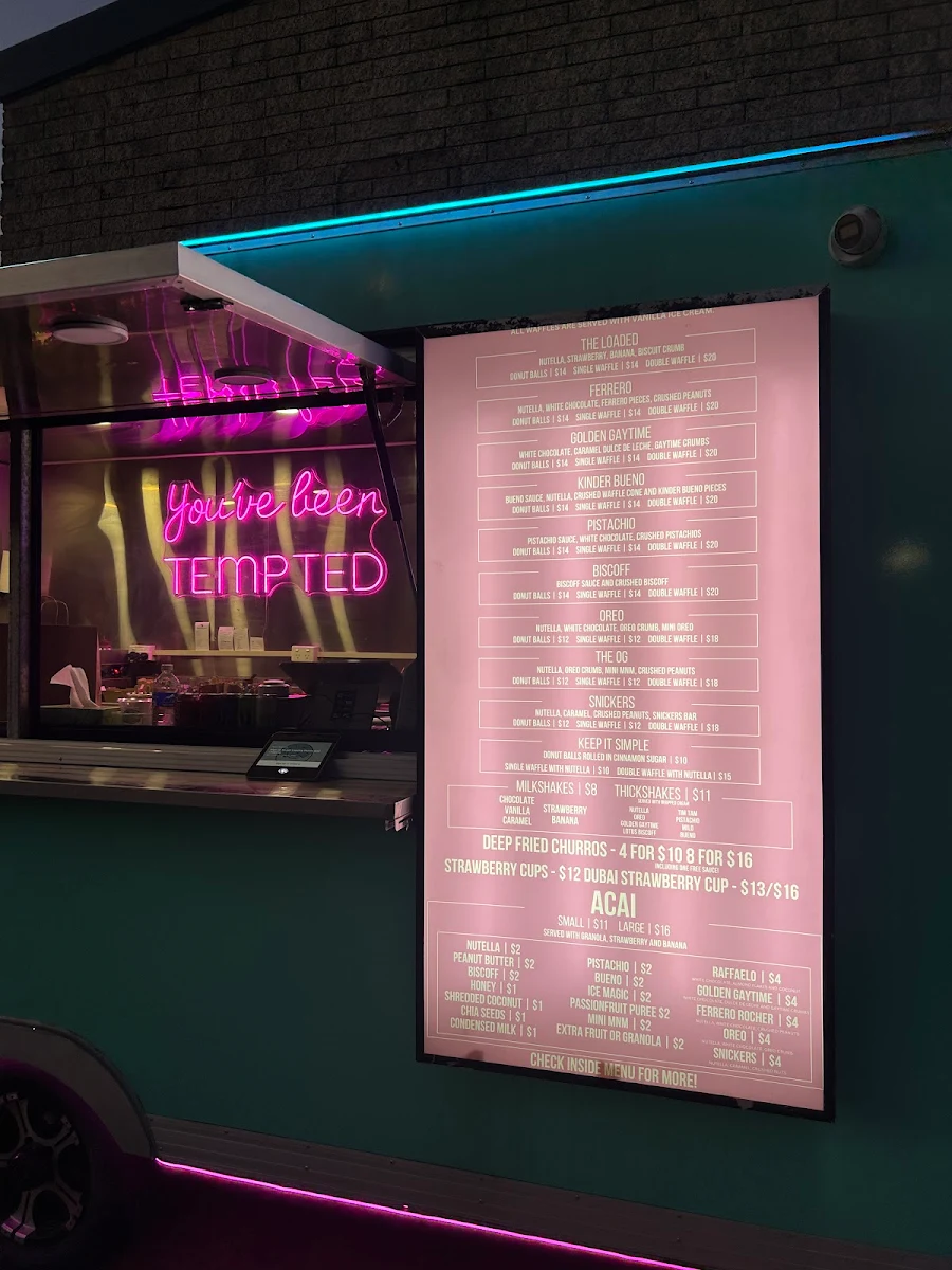 Menu, Donut Tempt Me Blacktown