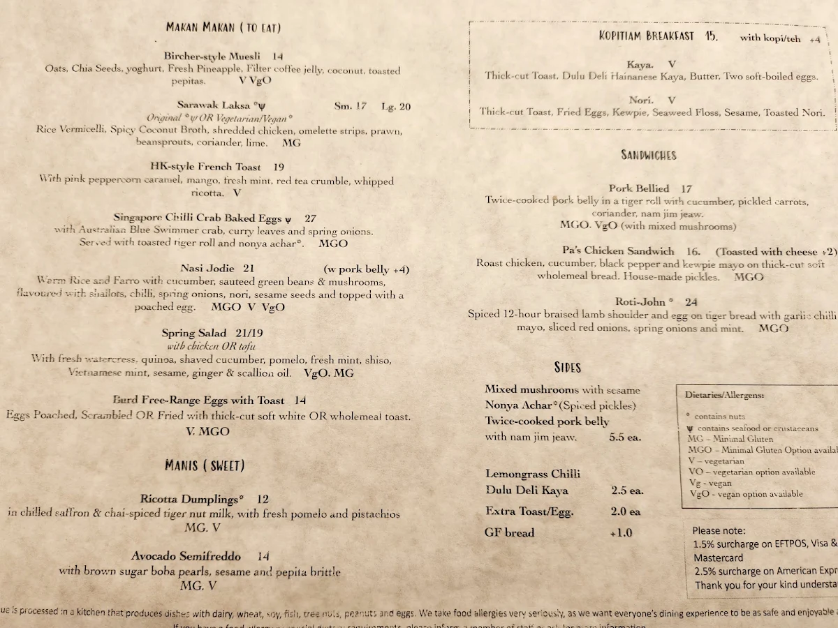 Menu, Masak Masak