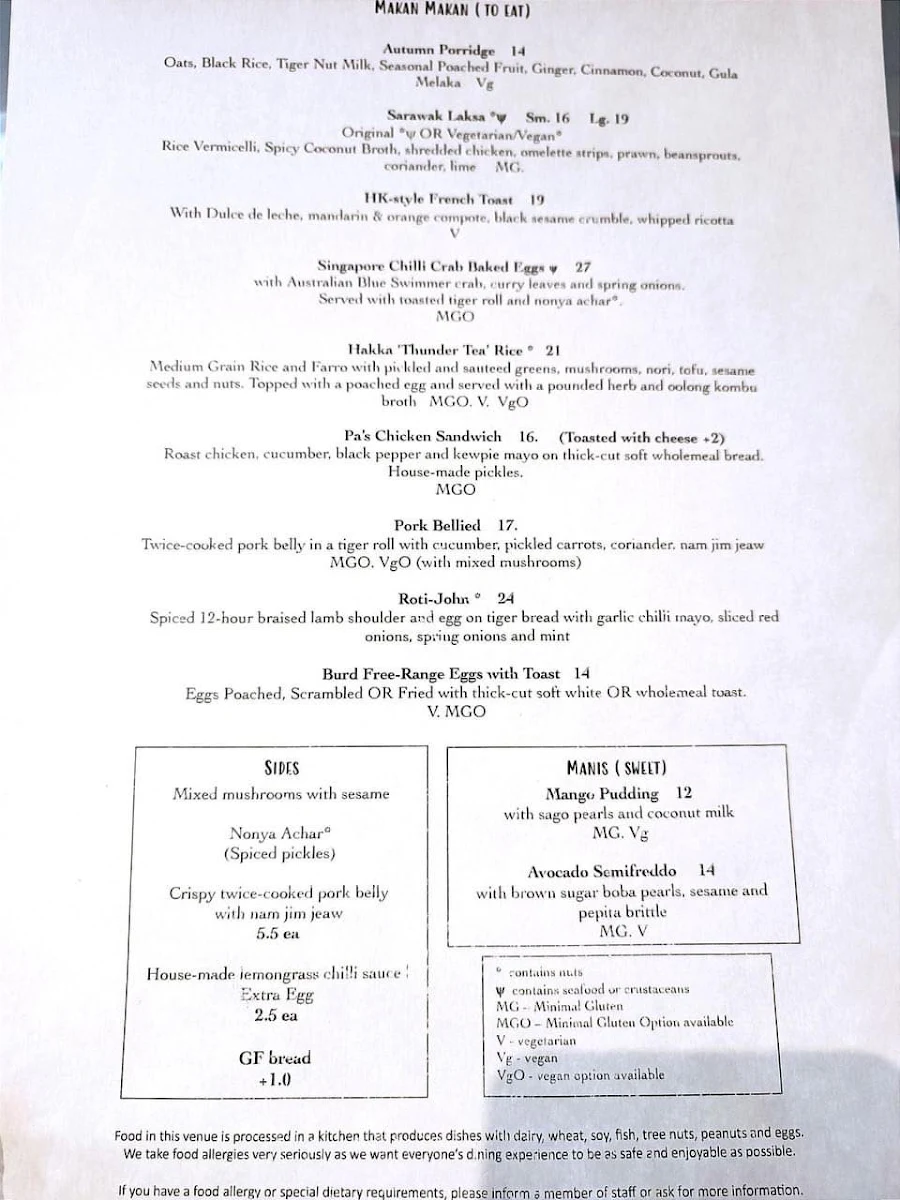 Menu, Masak Masak