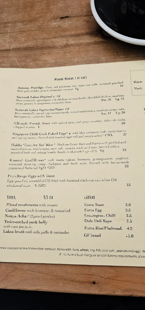 Menu, Masak Masak