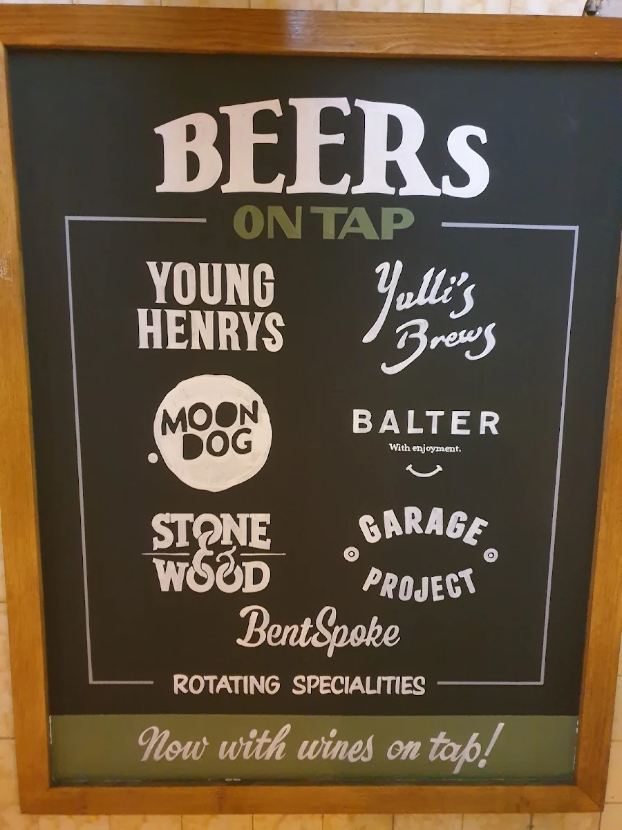 Menu, The Kurrajong Hotel - Pub & Dining
