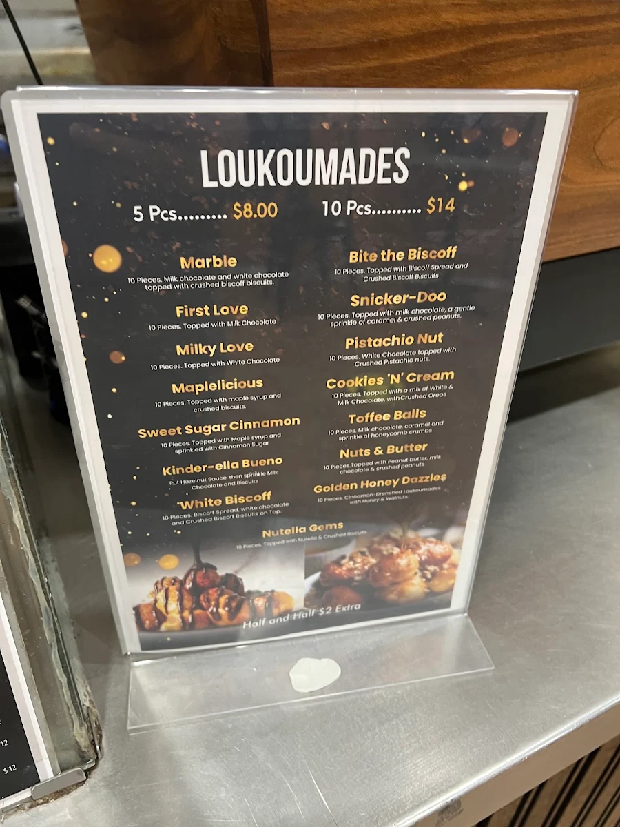 Menu, Funky Feast (24hrs) - Kebab HSP Burger & Greek Donuts