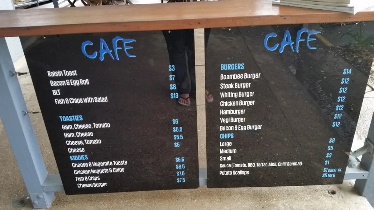 Menu, Soley's On The Creek Cafe and Cakery - Boambee Creek Reserve Kiosk