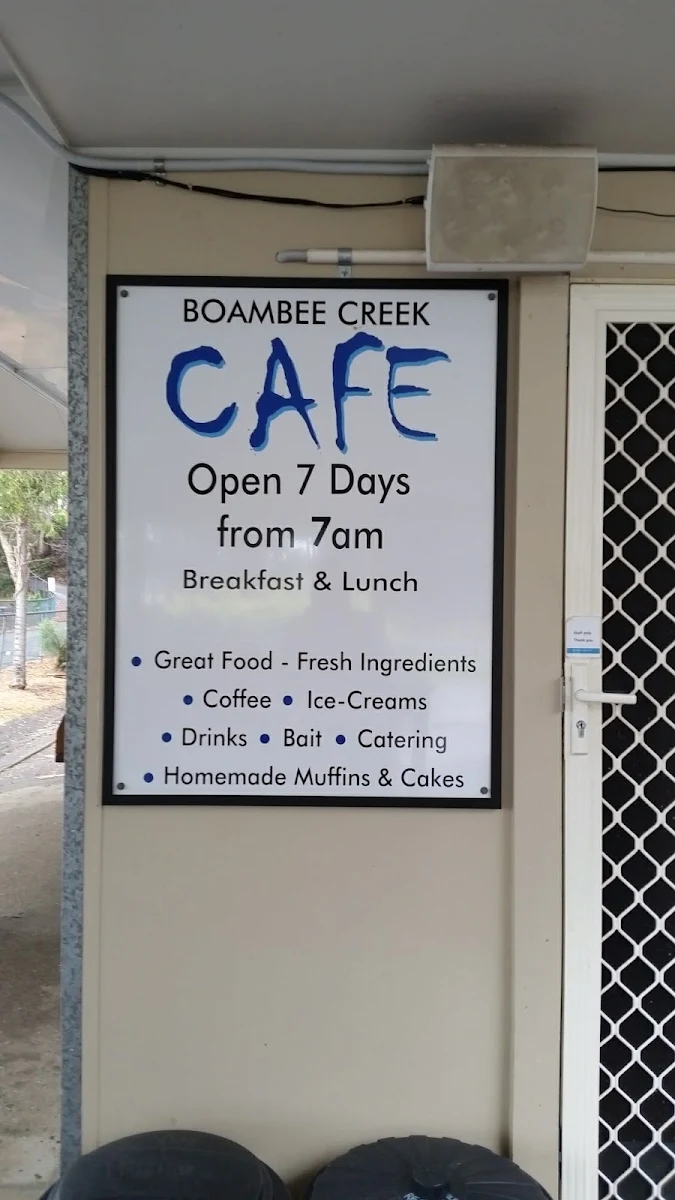 Menu, Soley's On The Creek Cafe and Cakery - Boambee Creek Reserve Kiosk