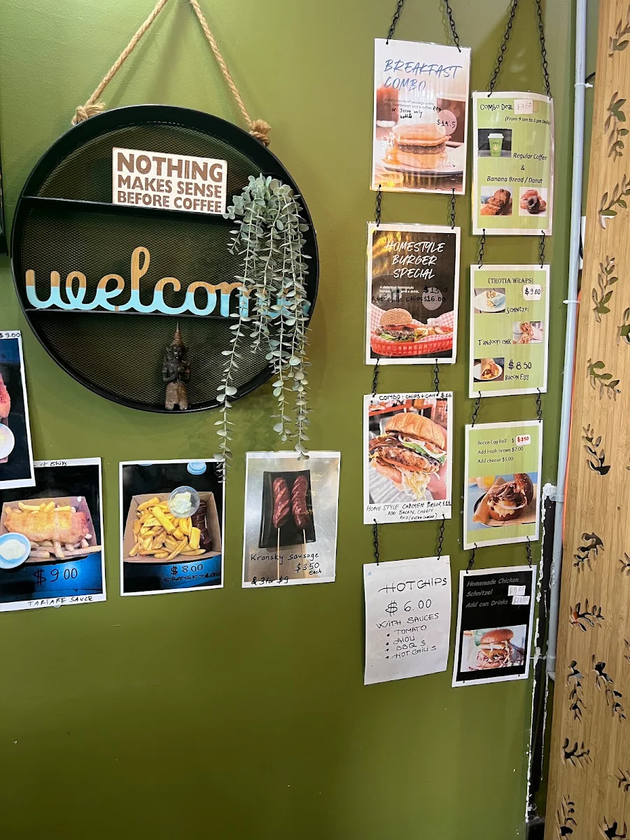 Menu, KQ Cafe