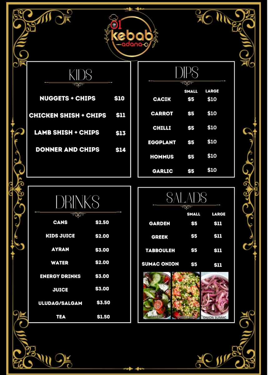 Menu, 01 Kebab
