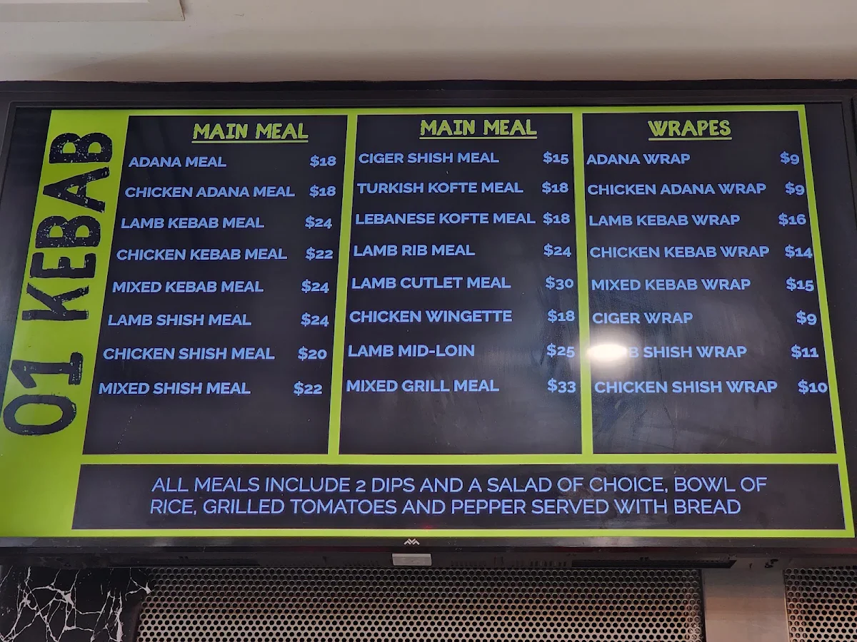 Menu, 01 Kebab