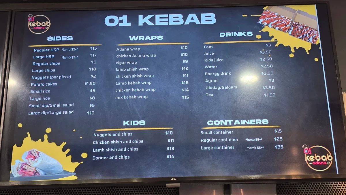 Menu, 01 Kebab