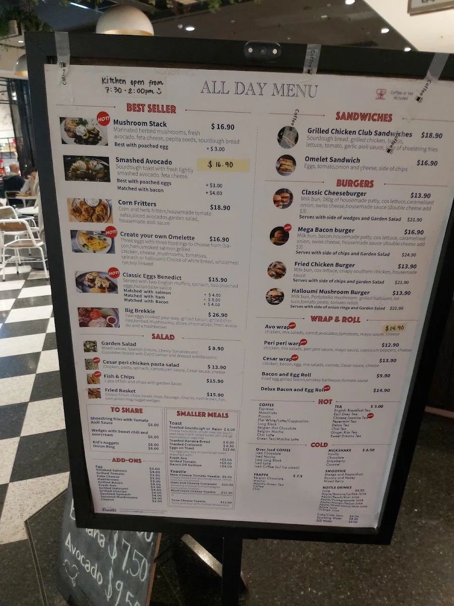 Menu, Duatti