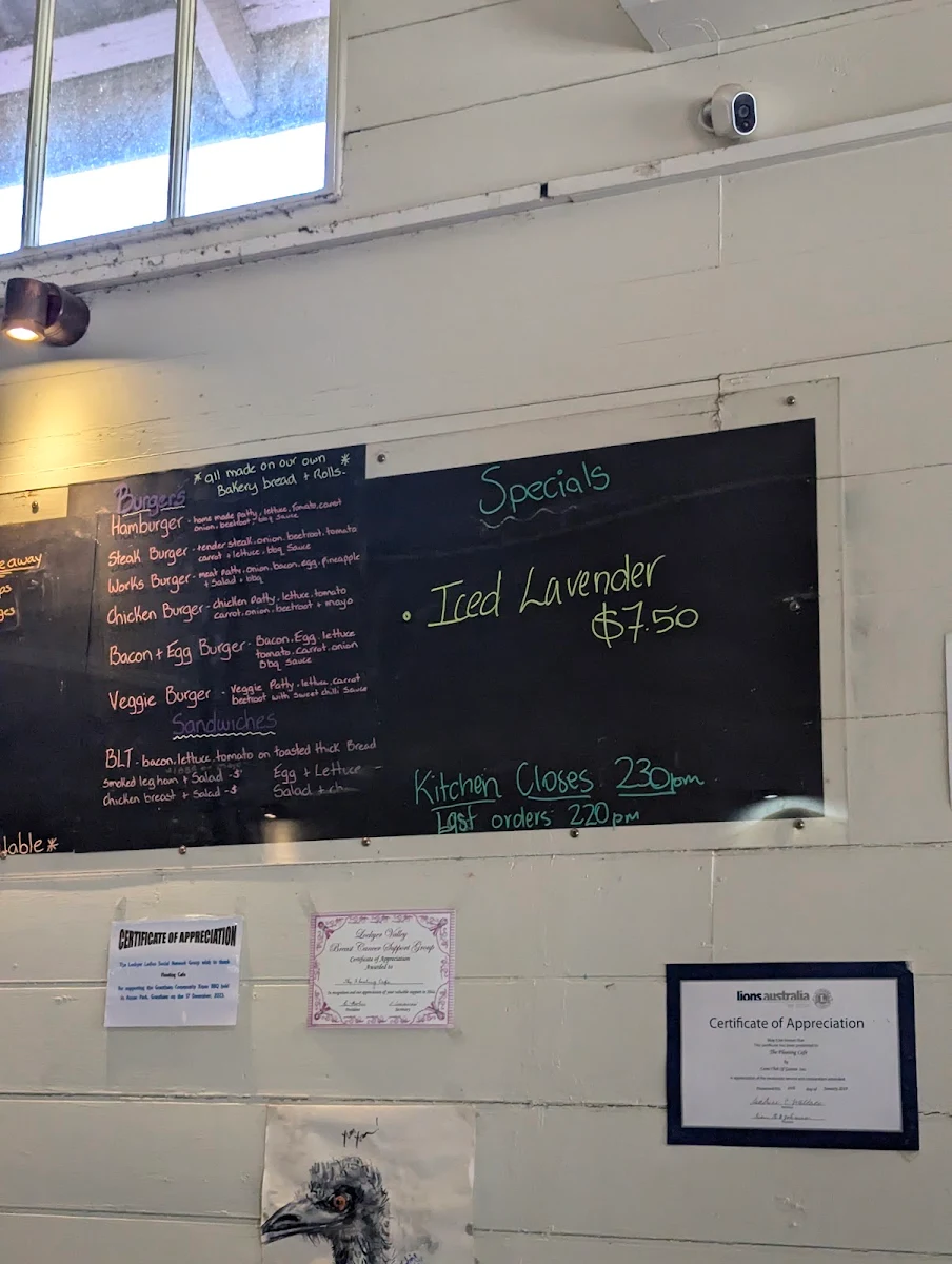 Menu, Floating Café