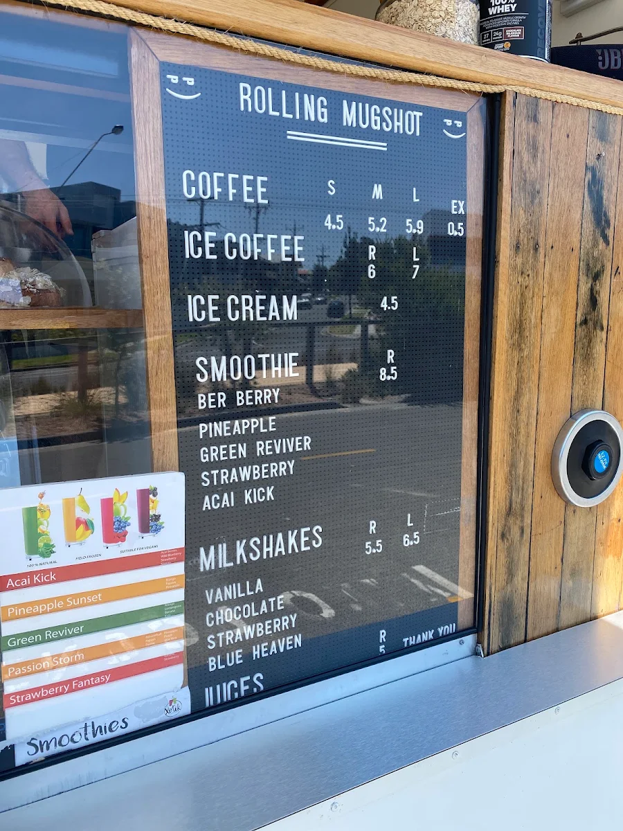 Menu, Rolling Mugshot