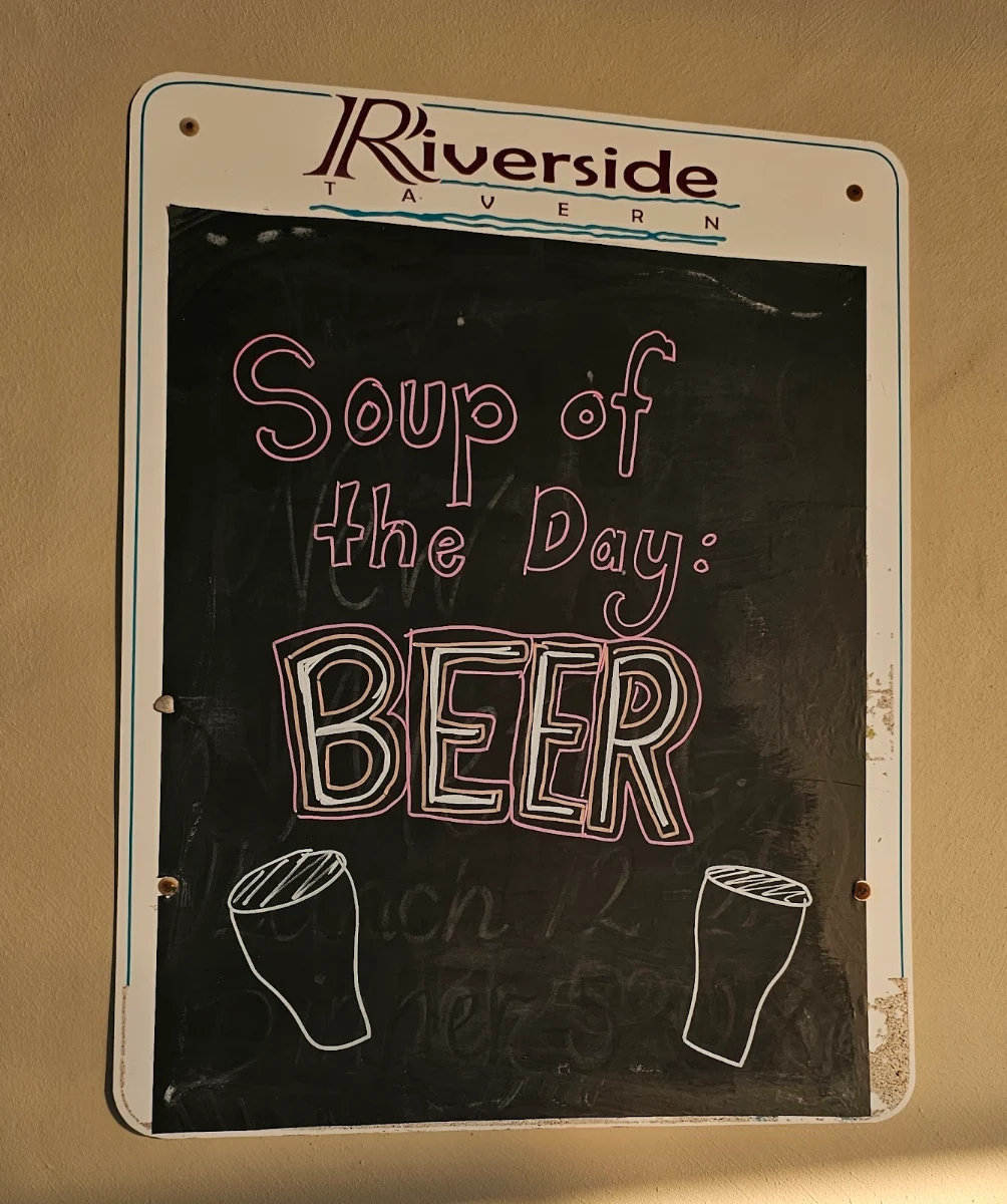 Menu, Riverside Tavern