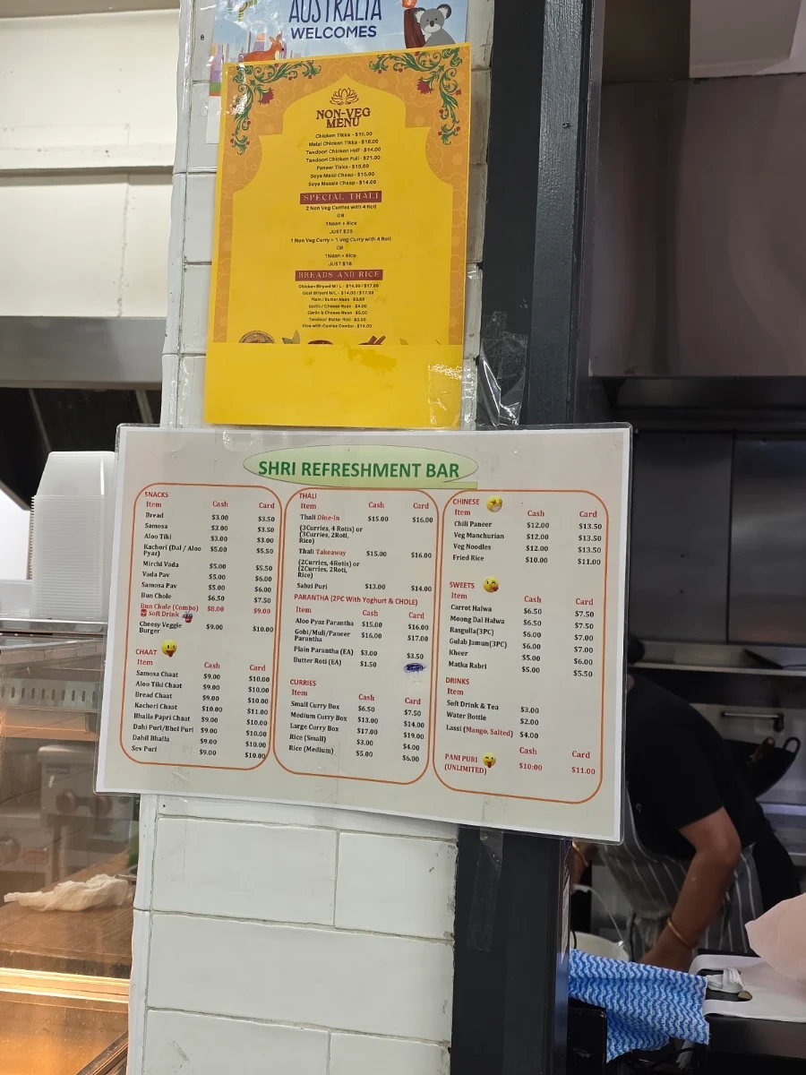 Menu, Desi Dhabha