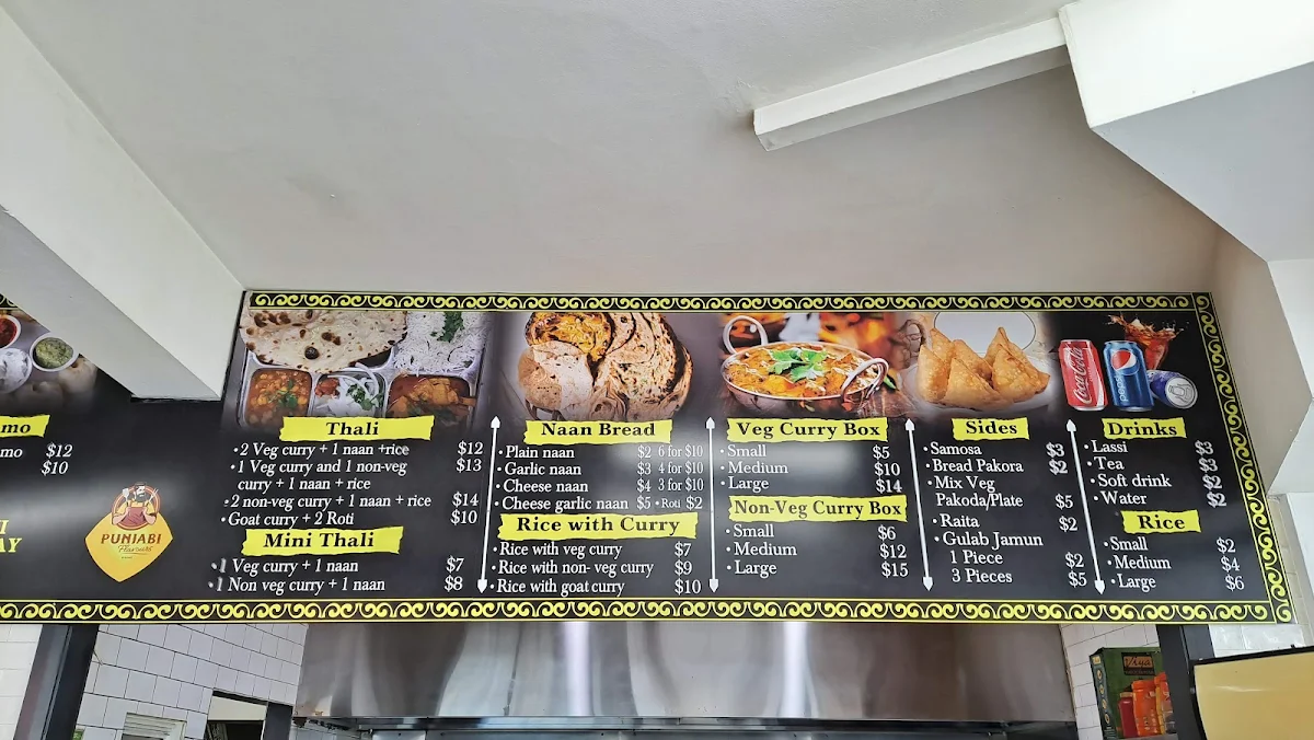 Menu, Desi Dhabha