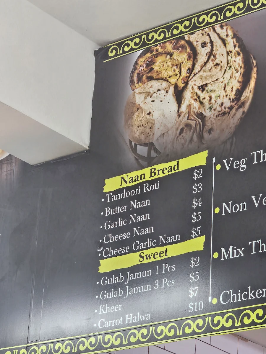 Menu, Desi Dhabha