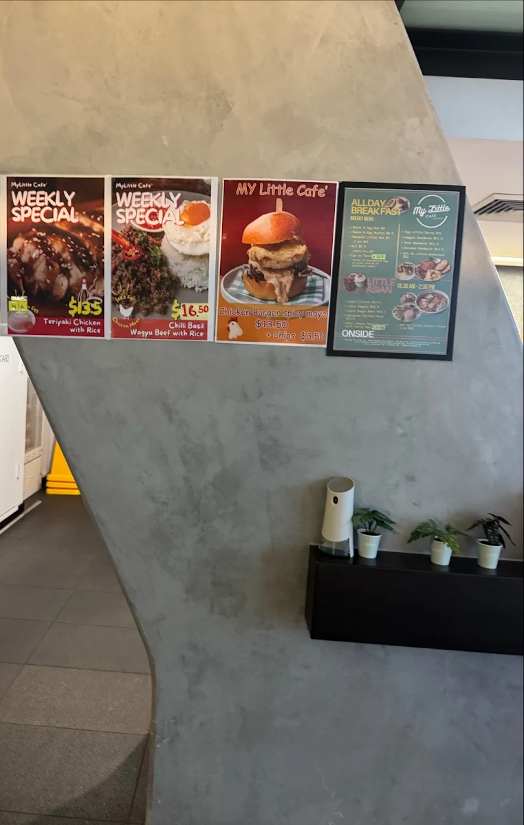 Menu, My Little Cafe