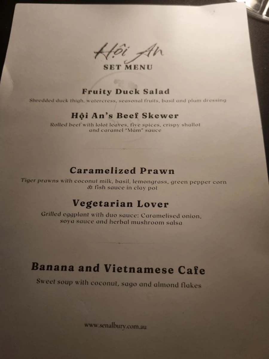 Menu, SEN