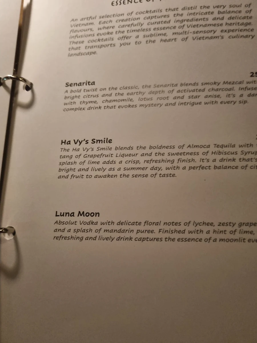 Menu, SEN