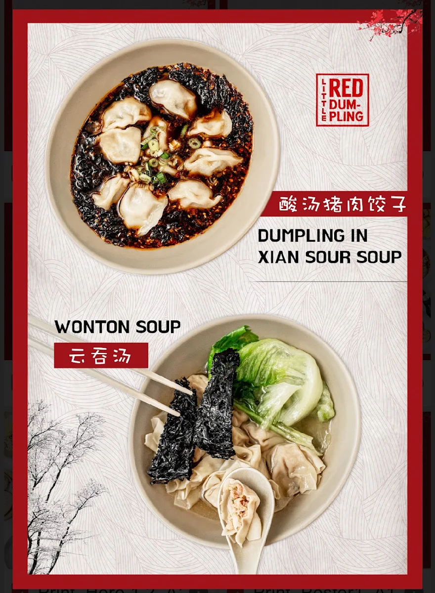 Menu, Little Red Dumpling Carseldine