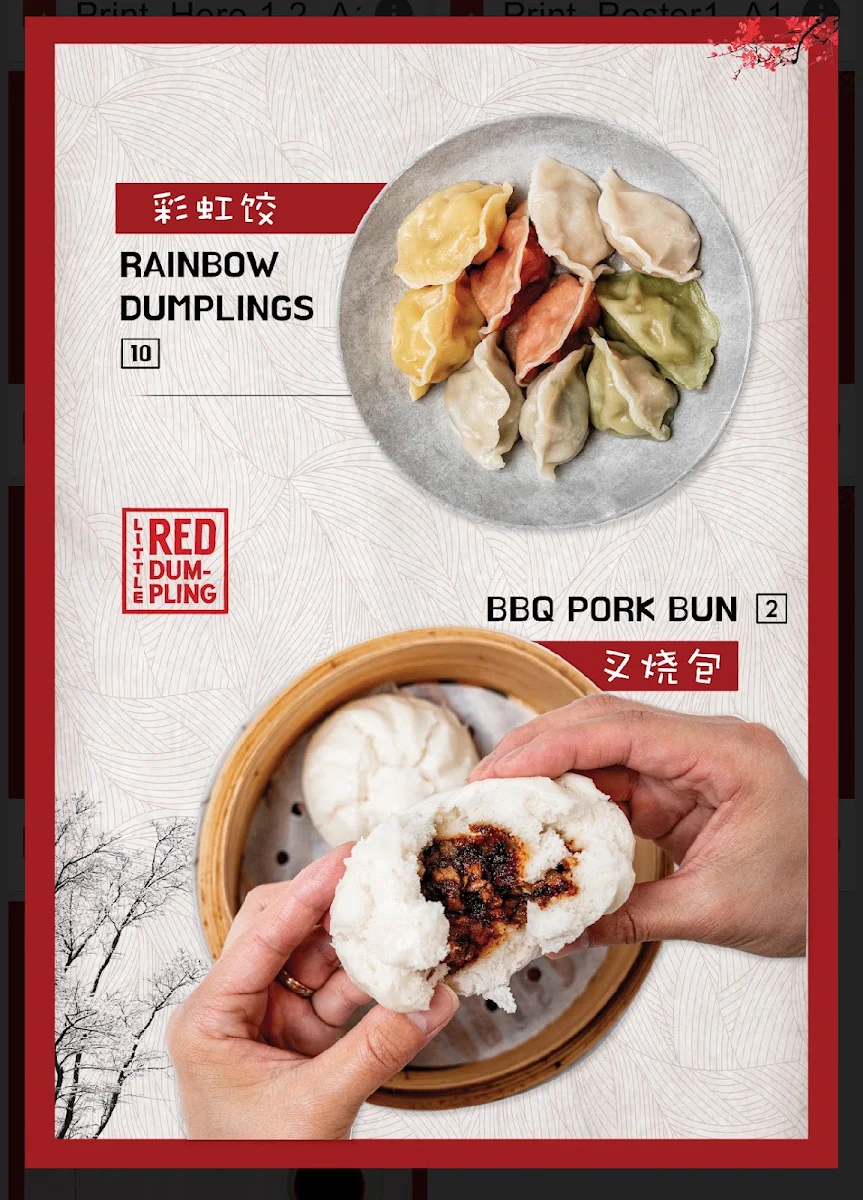 Menu, Little Red Dumpling Carseldine