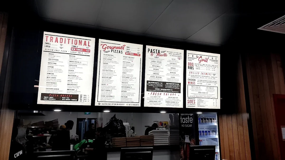 Menu, Smokin Joe's Pizza & Grill Wollert
