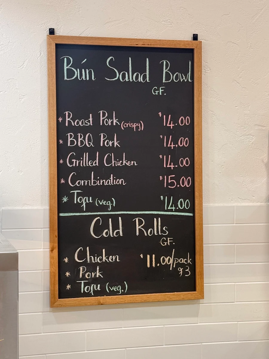 Menu, Gawler Hot Bread Bakery