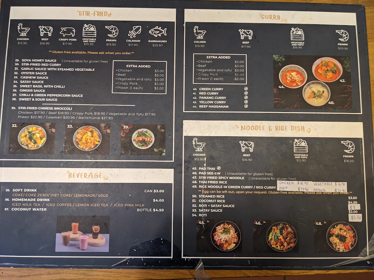 Menu, iAbsolute