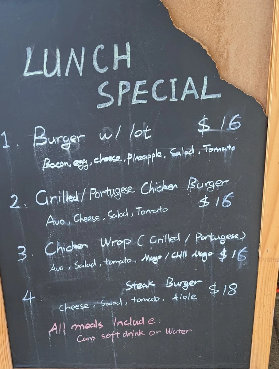Menu, Monkey House Cafe Strathfield