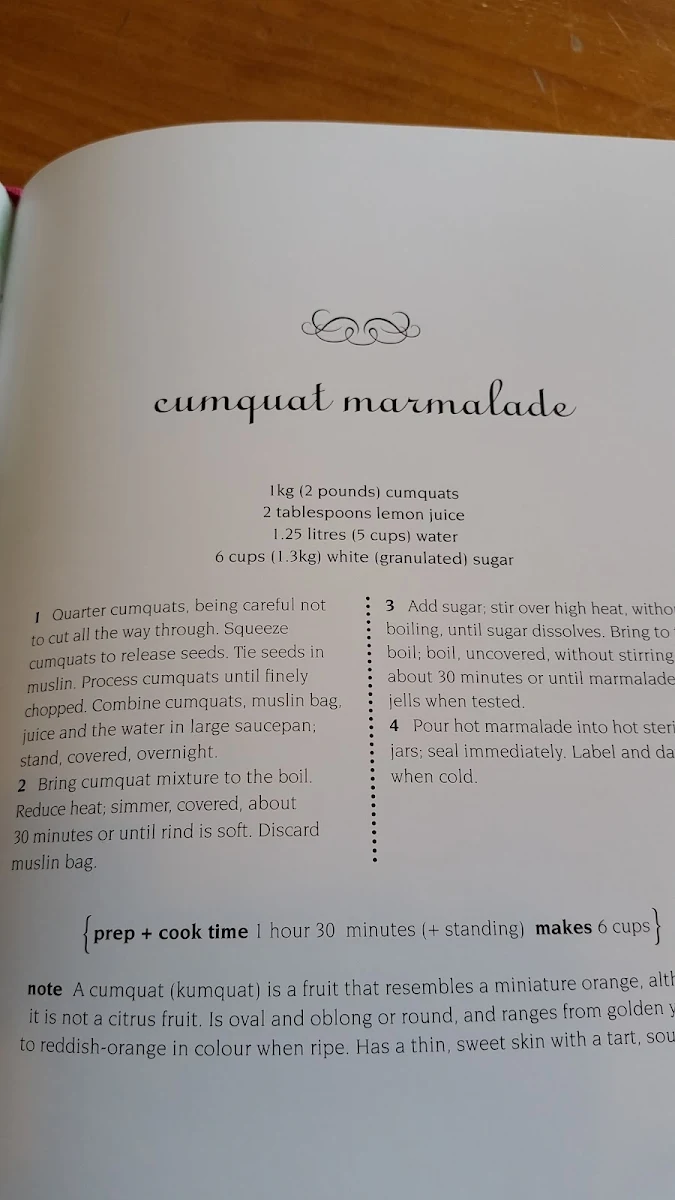 Menu, Mudgee Corner Store