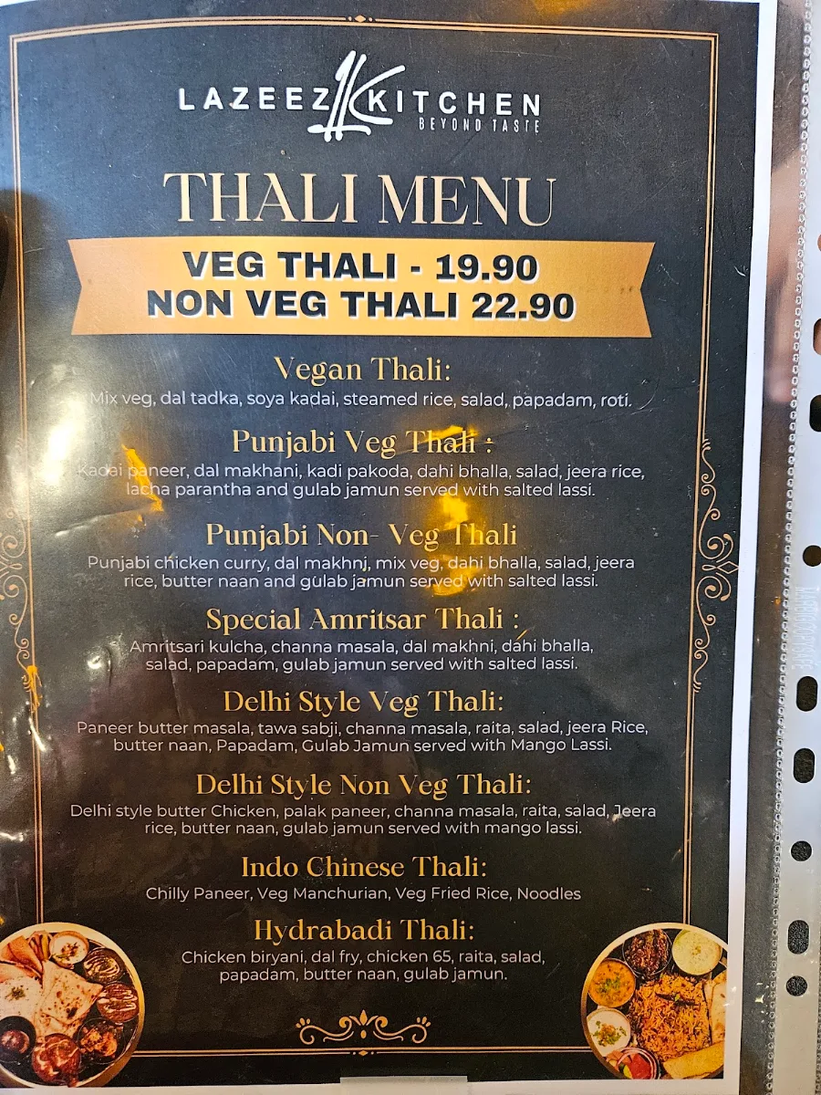 Menu, Lazeez Kitchen - Rouse Hill