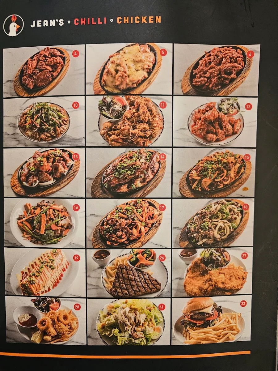 Menu, Jeans Chilli Chicken Eastwood