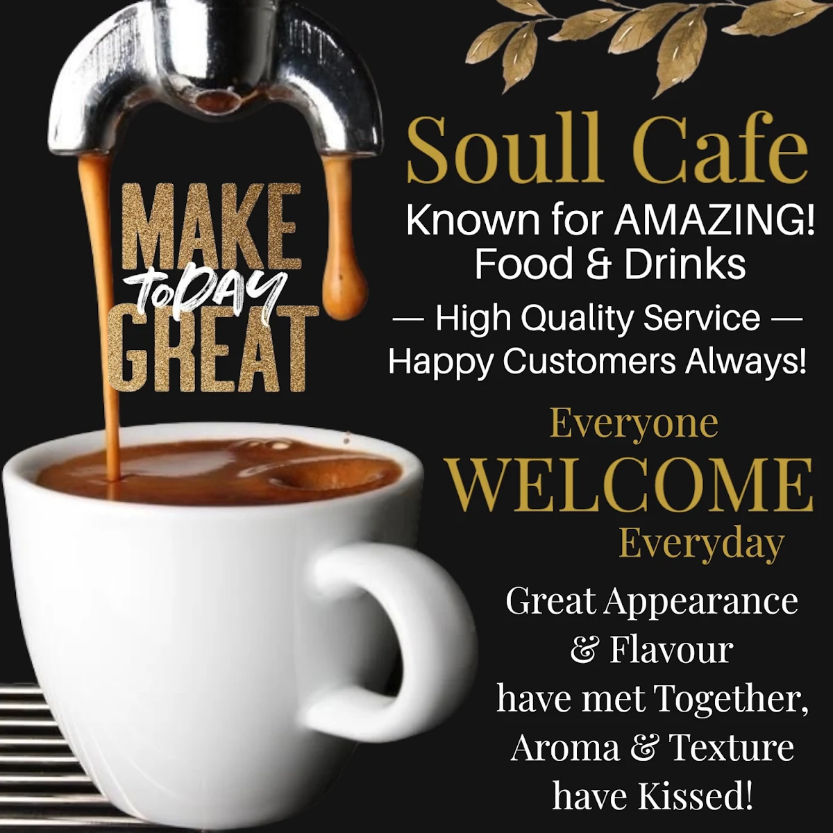 Menu, Soull Cafe and Espresso Bar