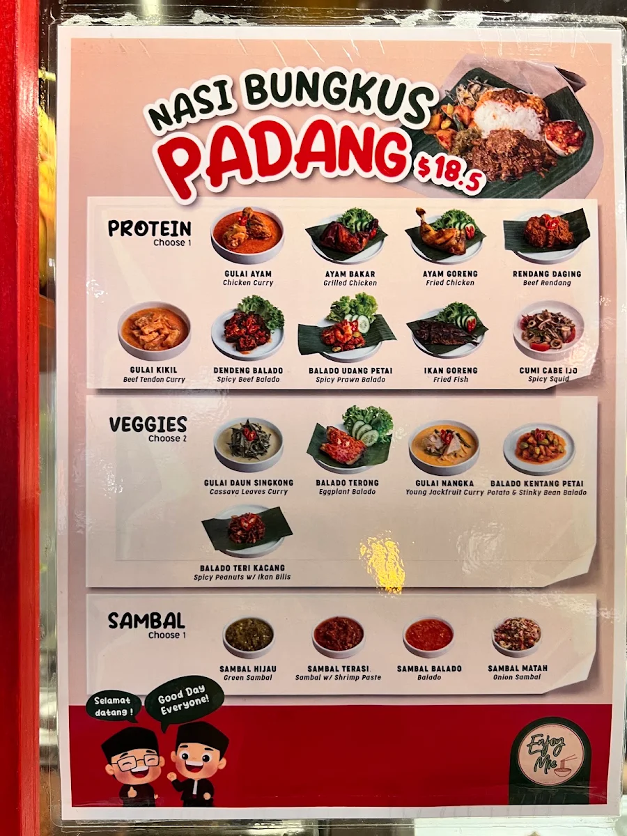 Menu, Enjoy Mie Express