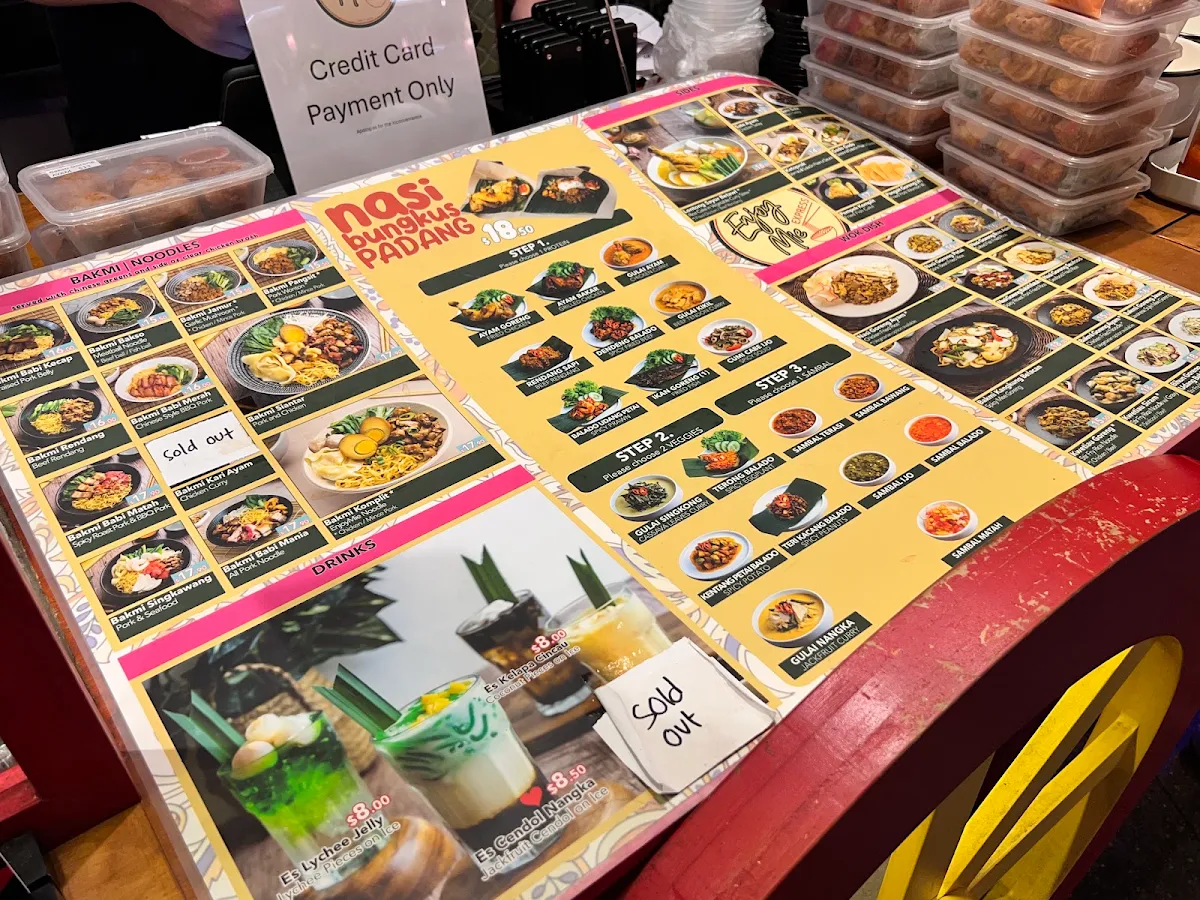 Menu, Enjoy Mie Express