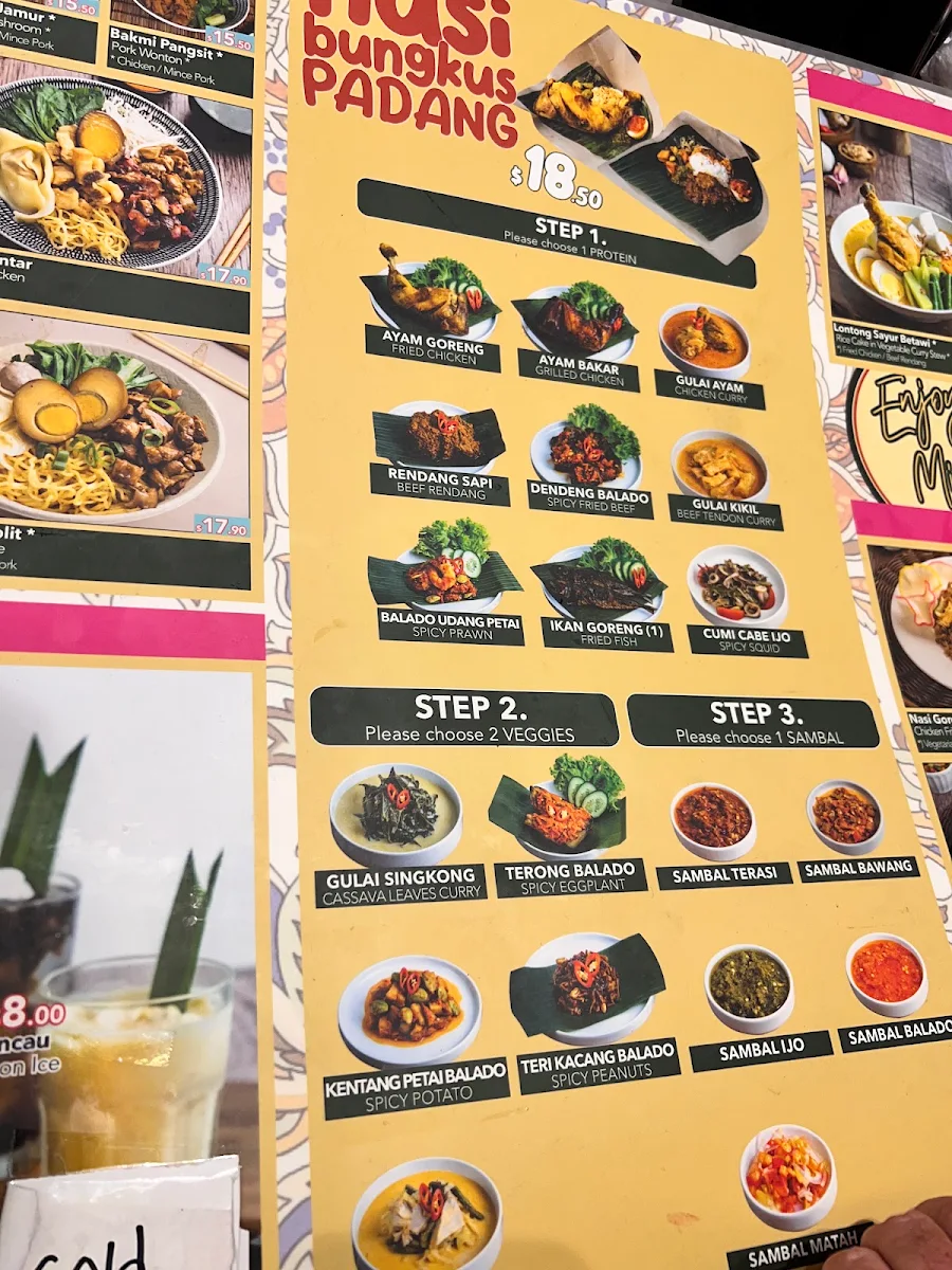Menu, Enjoy Mie Express