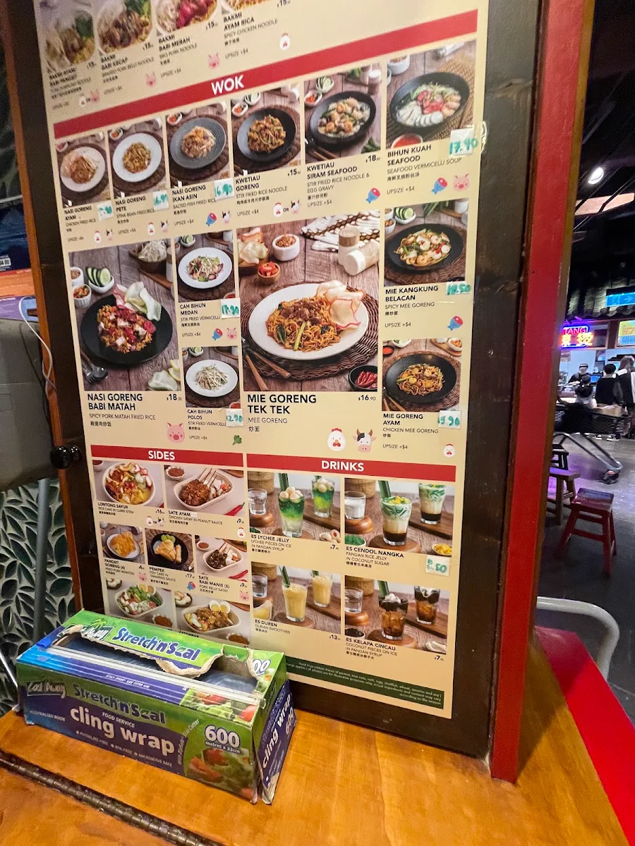 Menu, Enjoy Mie Express