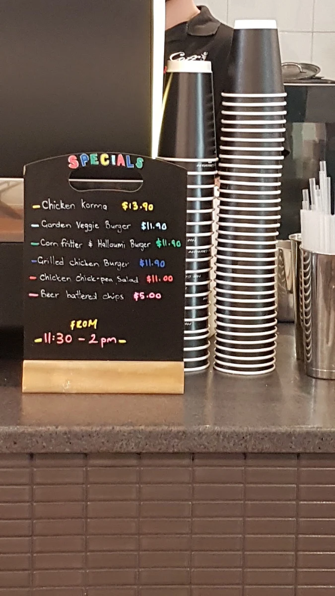 Menu, Coffee Cafe