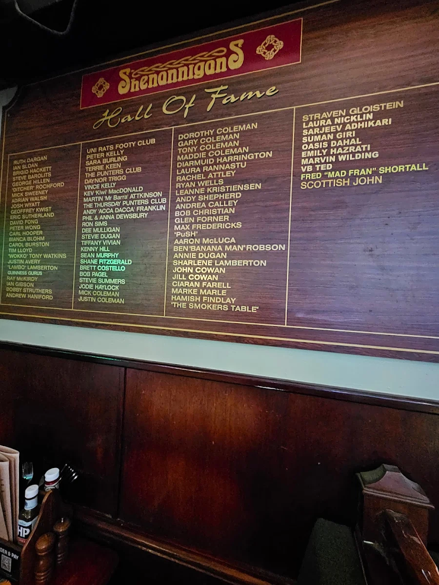Menu, Shenannigans
