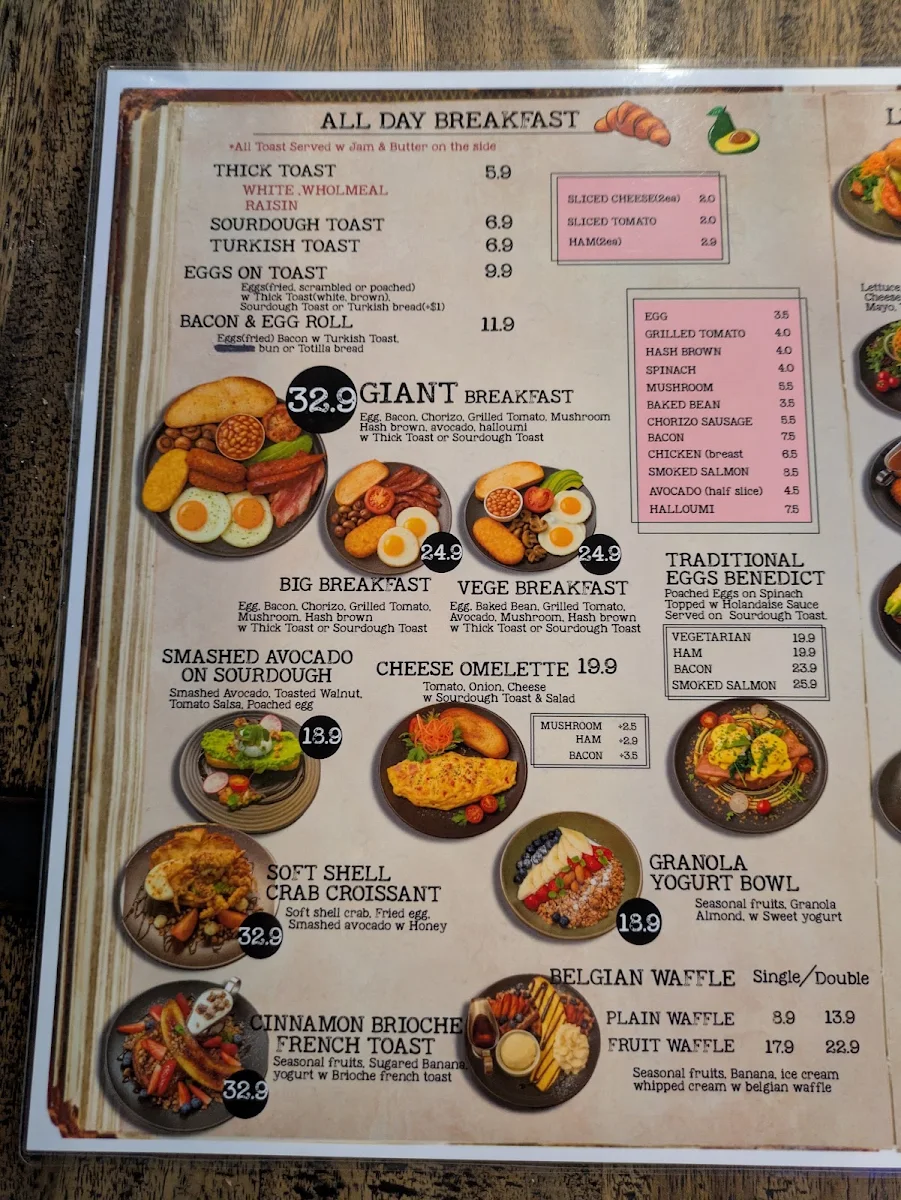 Menu, Coffee Pitt