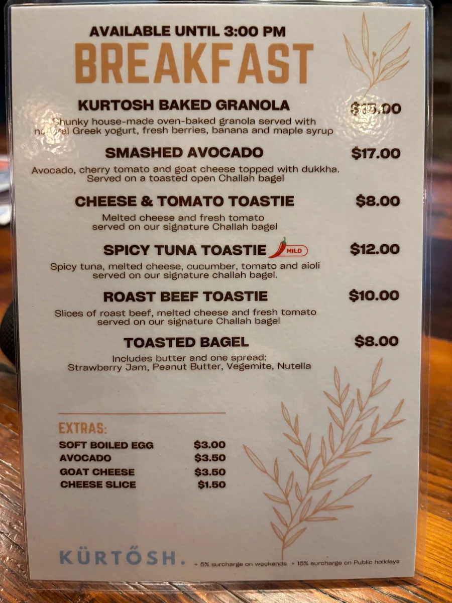 Menu, Kürtősh - Crows Nest