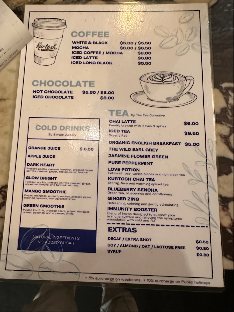 Menu, Kürtősh - Crows Nest