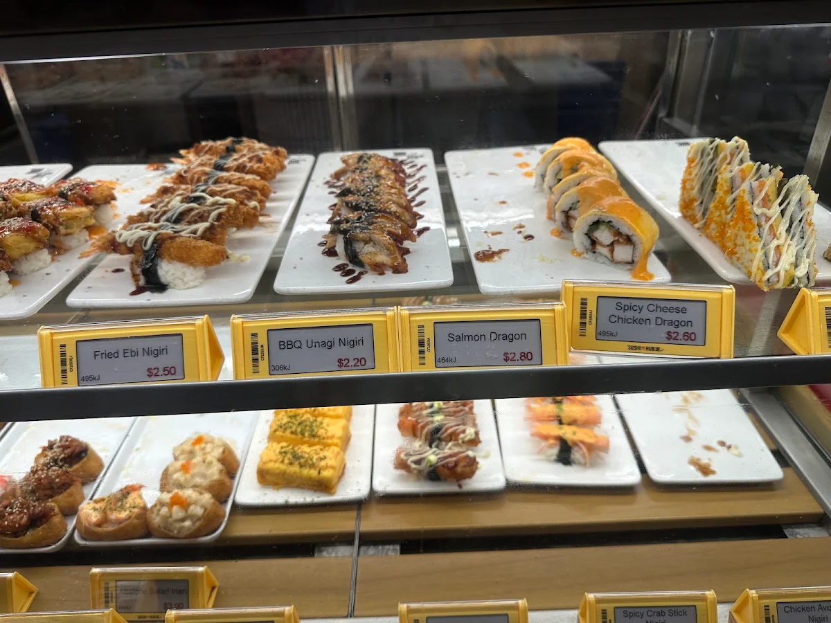 Menu, Sushi Hub Eastgardens