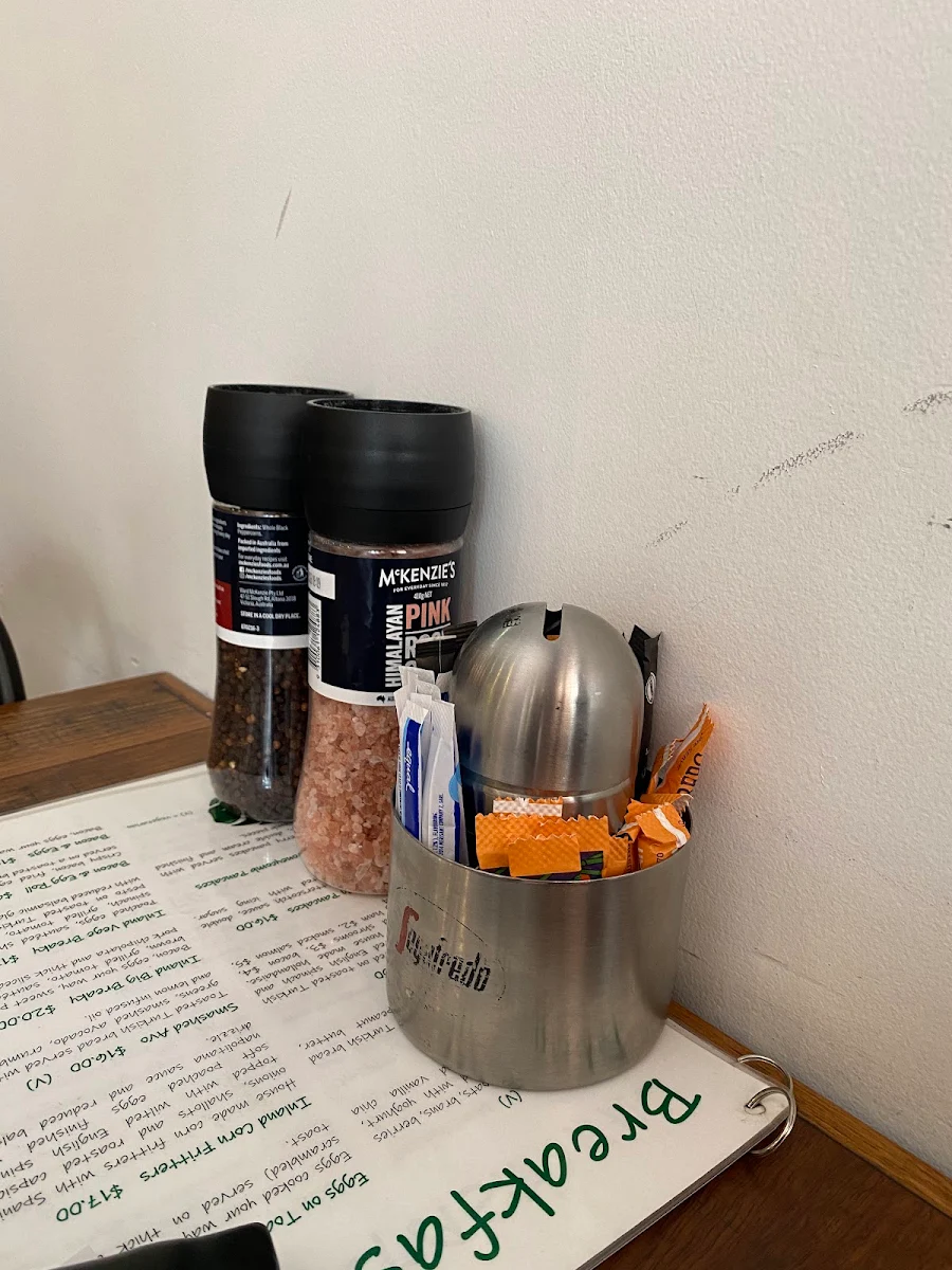 Menu, Inland Cafe