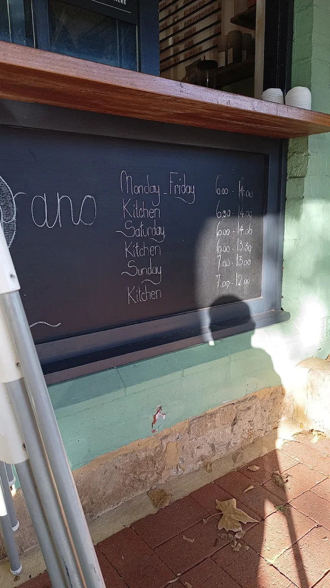 Menu, Cafe Melograno