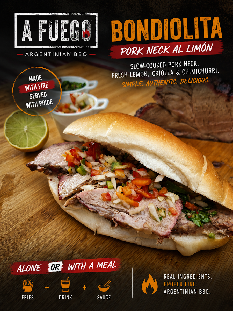 Menu, A Fuego Argentinian Grill