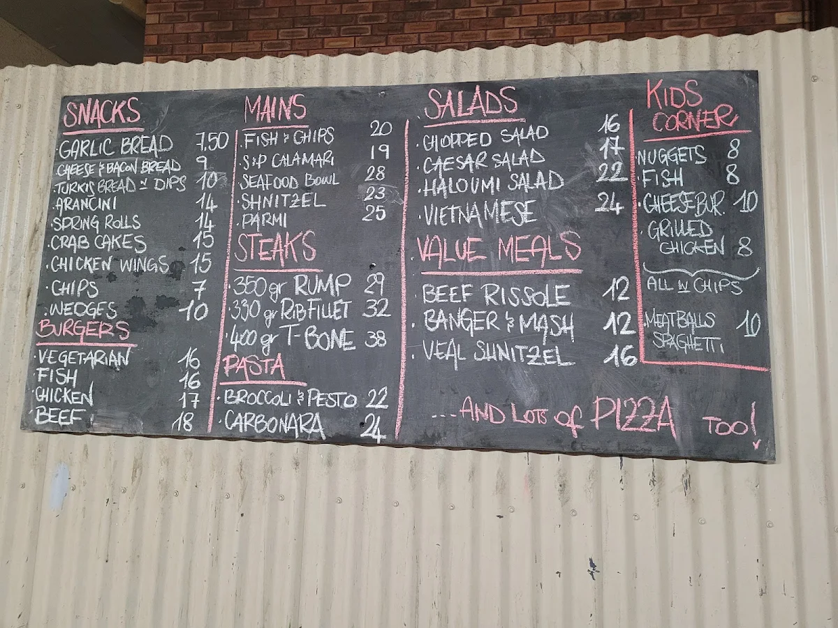 Menu, Arcadia Village Hotel