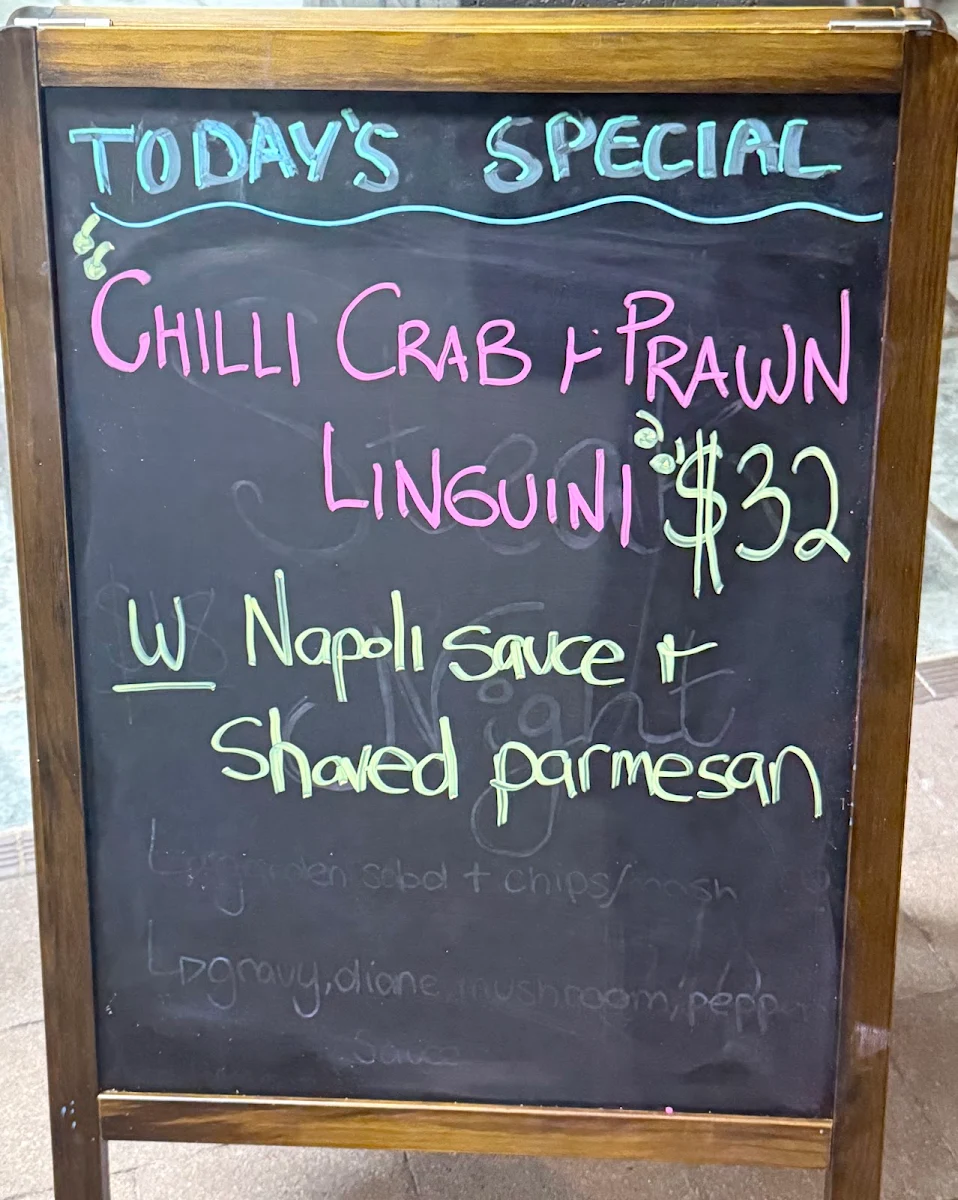 Menu, Arcadia Village Hotel