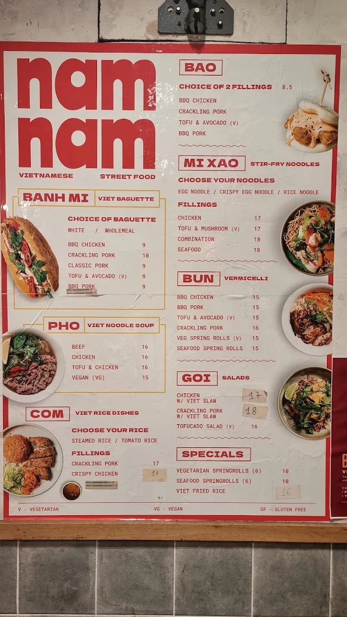 Menu, Bun Me Leichhardt